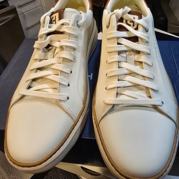 Cole Haan GrandPro Topspin Sneaker - Ivory/Caramel Mens Sz 10 US [C39656] NEW - Picture 4 of 14